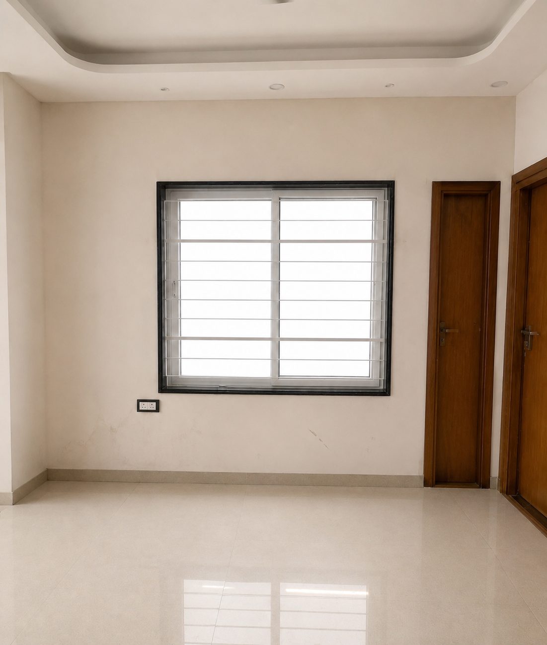 Bare apartment room before interior design
