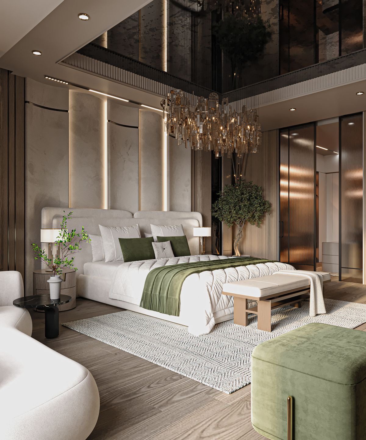 Master bedroom interior by Metaspaces in Bangalore