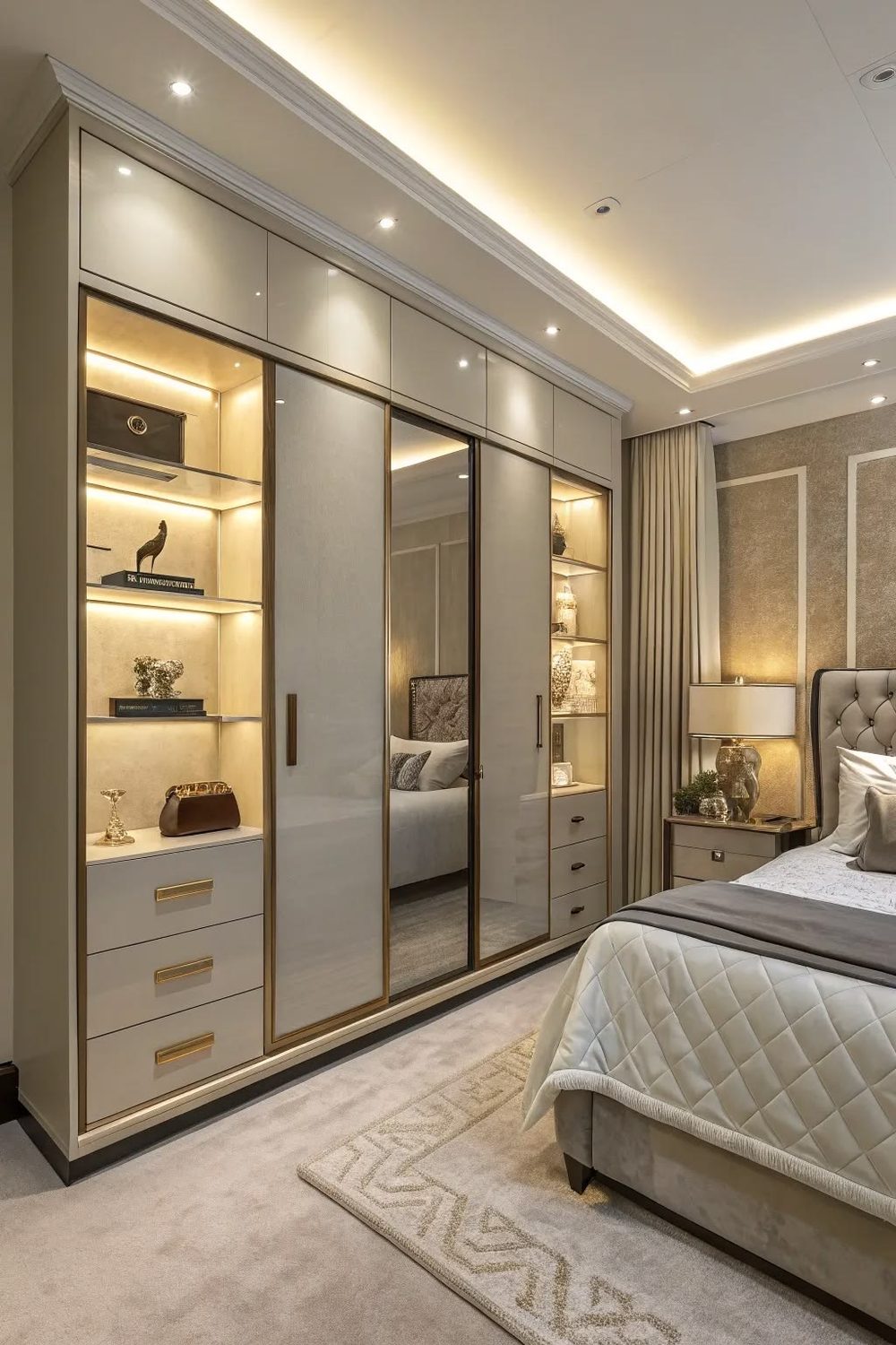 Custom sliding wardrobe by Metaspaces in Bangalore